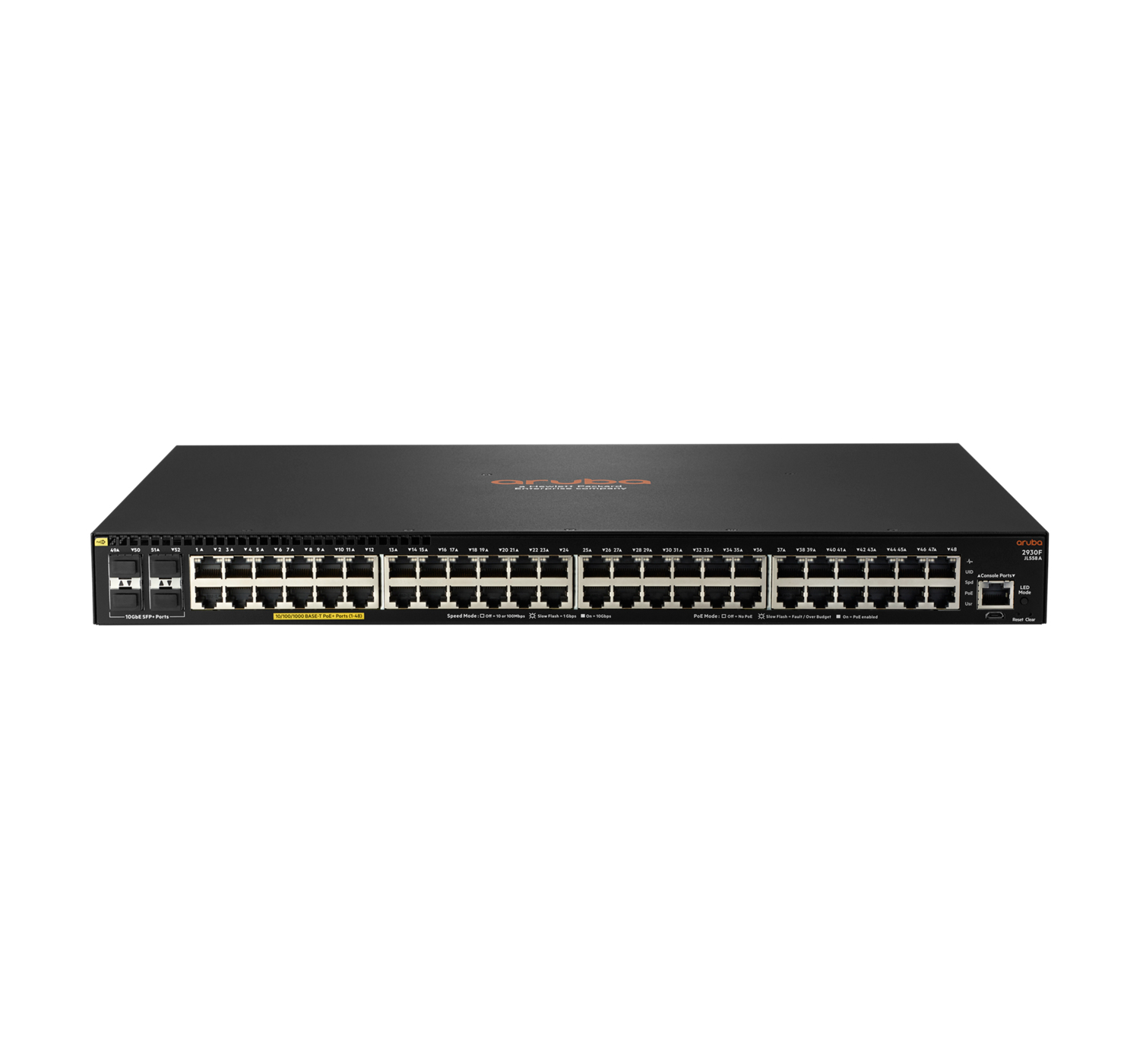 Aruba 2930F 48G PoE+ 4SFP+ 740W Managed L3 Gigabit Ethernet