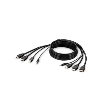 belkin F1DN2CCBL-HH6T KVM cable Black 1.8 m