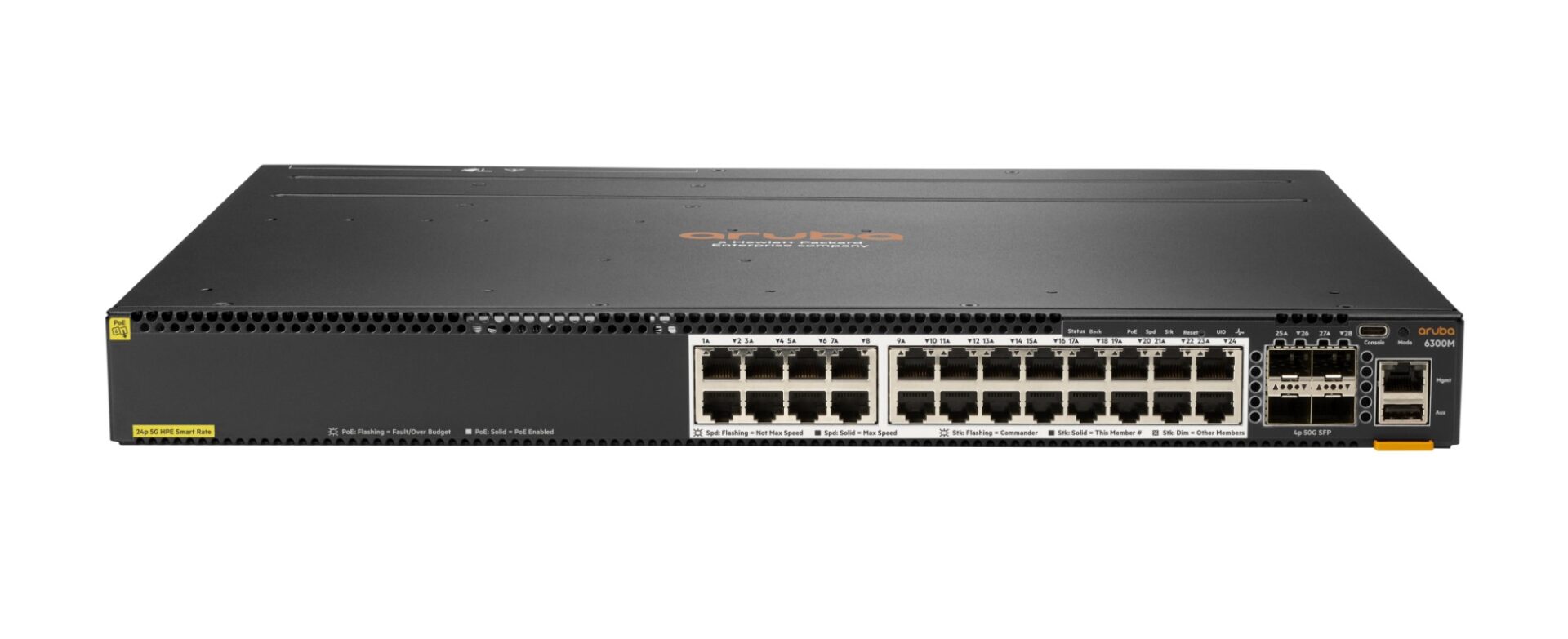 Aruba 6300M Managed L3 Power over Ethernet (PoE) 1U Grey