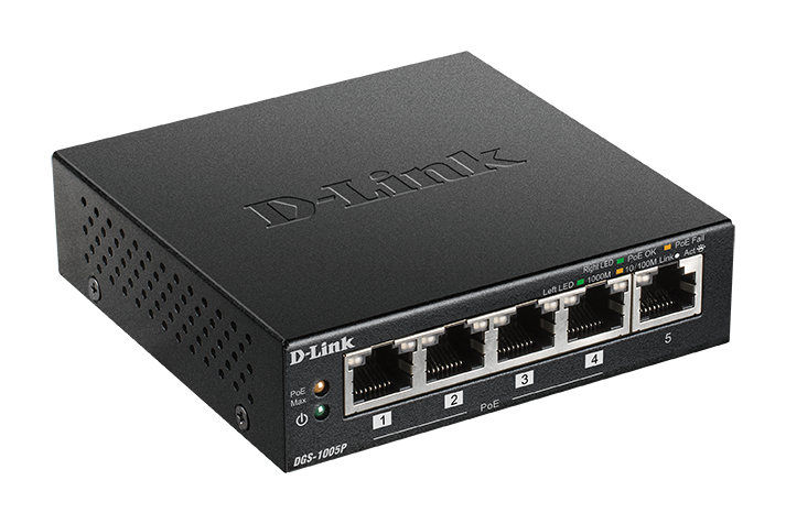 D-Link DGS-1005P Unmanaged L2 Gigabit Ethernet