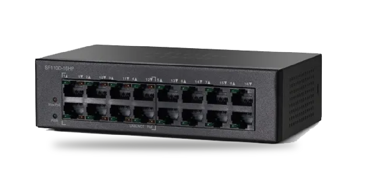 Cisco 110 Series Switch SF110D-16HP