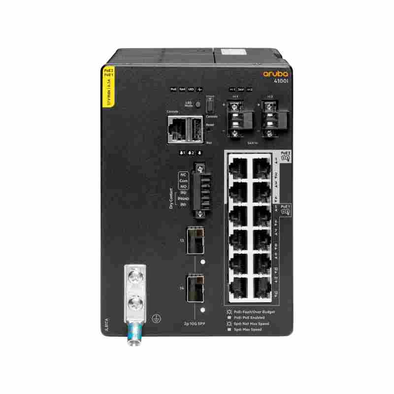 Aruba 4100i Managed L2 Gigabit Ethernet (10/100/1000) Power over Ethernet (PoE) 4U Black