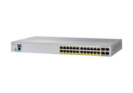 WS-C2960L-24PS-LL Cisco Catalyst 2960-L POE+ 24 x Ports 10/100/1000Base-T + 4 x SFP Layer 4 Managed Gigabit Ethernet Network Switch