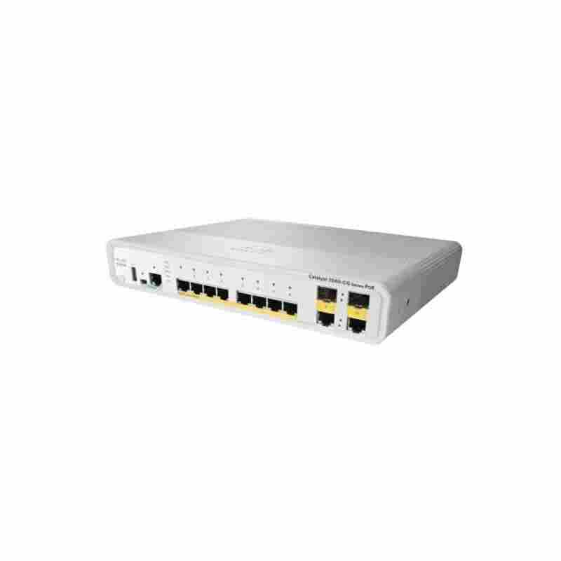 Cisco Catalyst WS-C3560C-8PC-S network switch Managed L2 Fast Ethernet (10/100) Power over Ethernet (PoE) 1U White