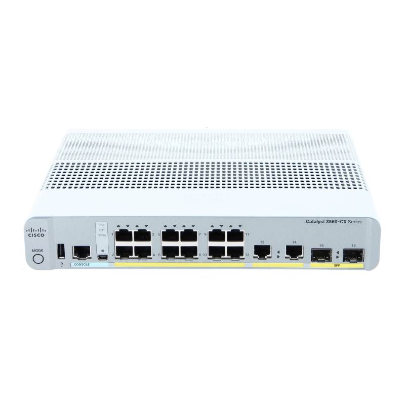 Cisco Catalyst WS-C3560CX-12TC-S network switch Managed L2/L3 Gigabit Ethernet (10/100/1000) Gray, White